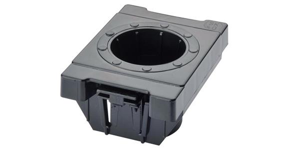 CNC plastic insert mount DIN69880 cyl. dia. 40 mm/VDI40 oil-resistant ABS black