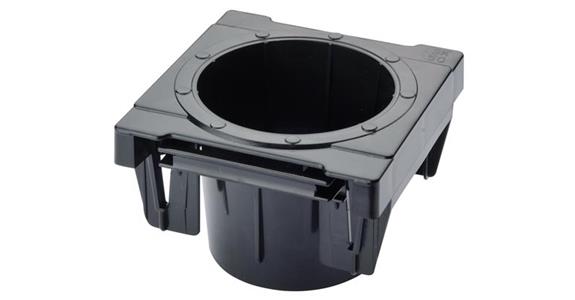 CNC plastic insert mount DIN69880 cyl. dia. 50 mm/VDI50 oil-resistant ABS black