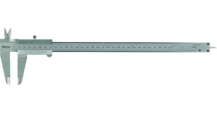 Messschieber 300mm/inch, Feststellschraube, flach