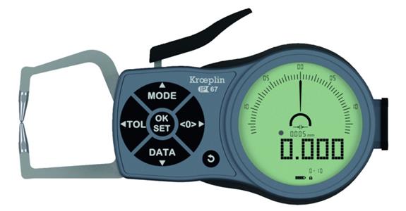 Digitaler Außenschnelltaster Typ K110 Schutzart IP 67 Messbereich 0-10 mm