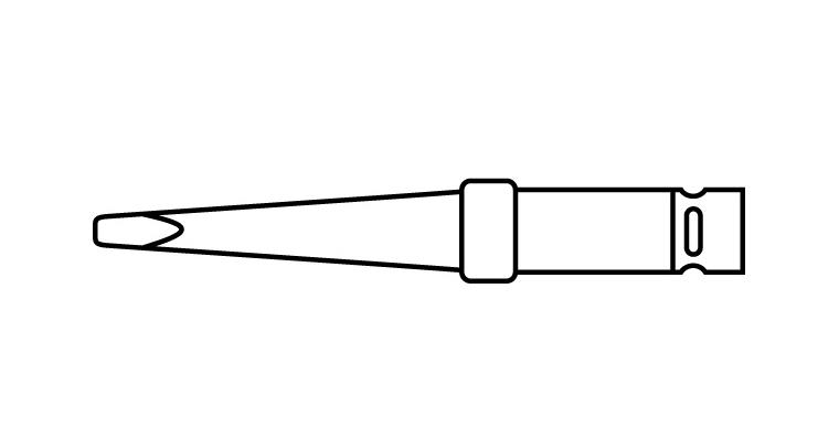 Replacement soldering tip f. sold. st. type WS-51 and WSD-51 1.2mm type ET-K