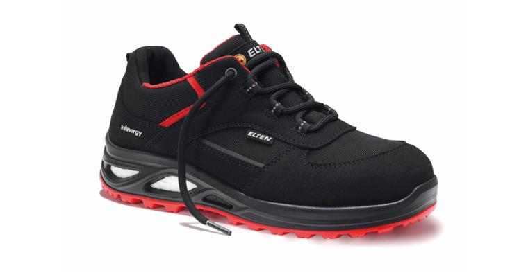 Damen-Sicherheits-Halbschuh Hannah XXTL black-red Low S3 Gr. 35