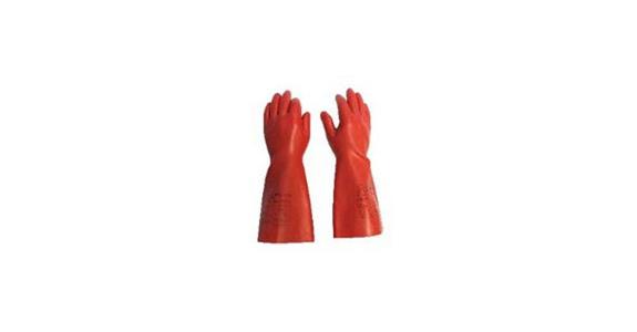 Electrician's protective glove 500V class 00 length approx. 360 mm size 10