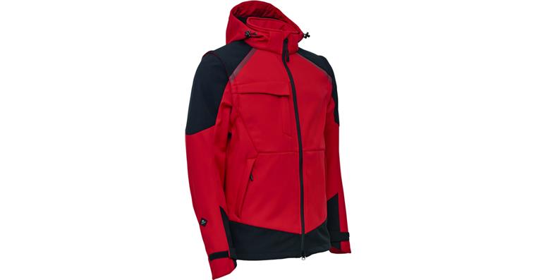 Softshell jacket red/black size XS