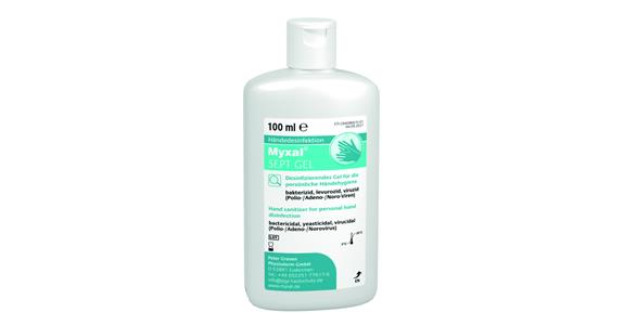 Hand disinfectant Myxal® SEPT Gel 100 ml bottle