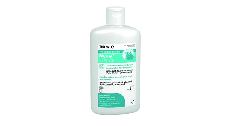 Handdesinfektion Myxal® SEPT Gel 100 ml Flasche