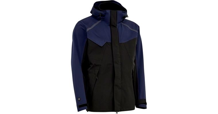 Rainproof jacket with stretch navy/black size L