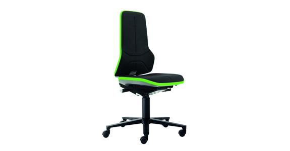 Arbeitsdrehstuhl Neon 2 Sitzhöhe 450-620mm Supertec mit Rollen Flexband grün