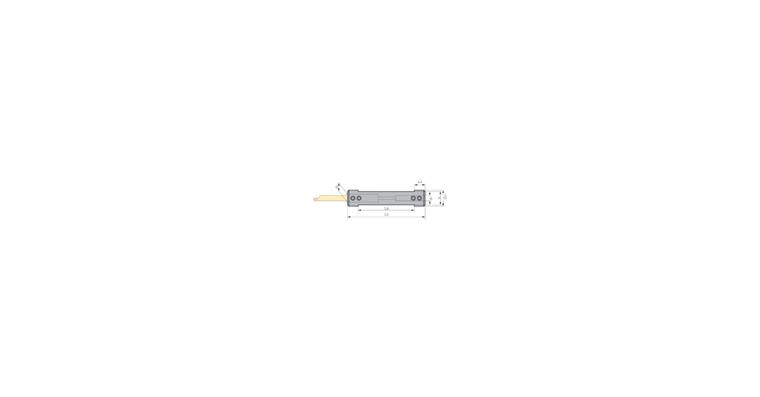 Ins. holder 645.0020-D with internal coolant supply, right+left version