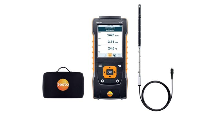 A/C measuring instrument hot-wire set testo 440