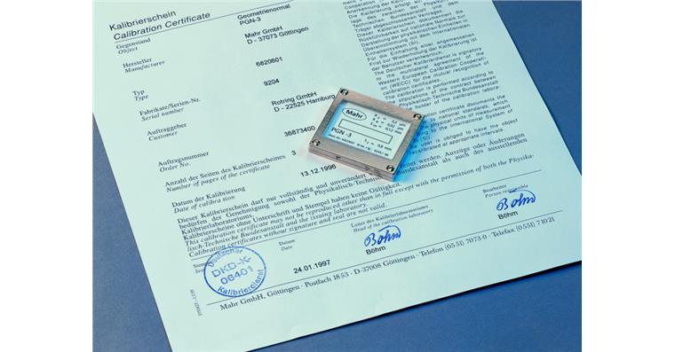 Geometrienormal mit sinusförmigem Rillenprofil PGN 3 für Kat-Nr. 33932 101-301