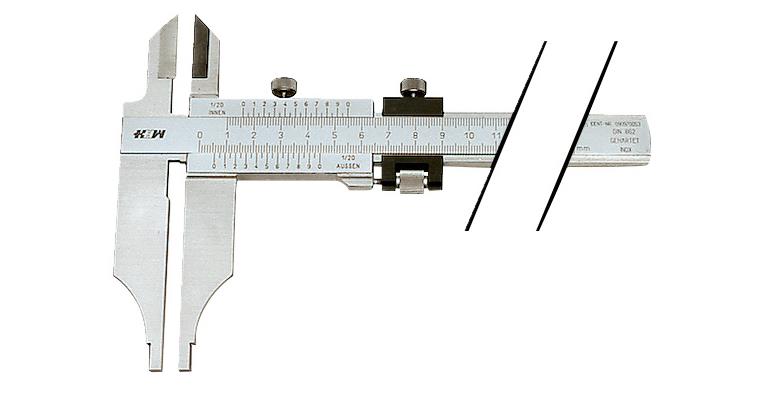 Präzisions-Werkstattmessschieber 0-300 mm mit Messerspitzen