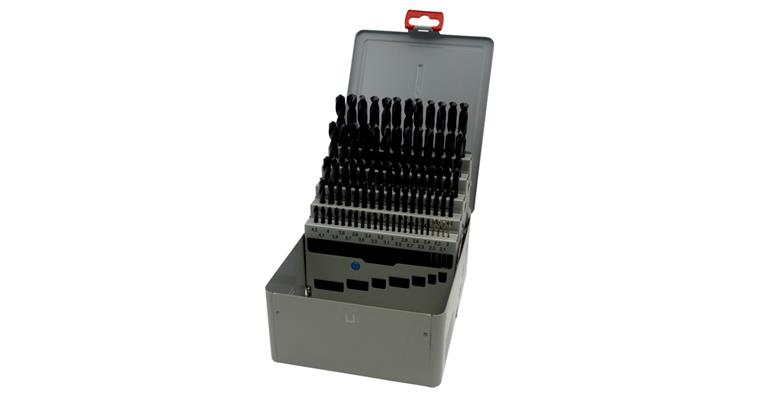 Twist drill bit set DIN 338 type N HSSE, ground, box 2-10 mm increment 0.1mm