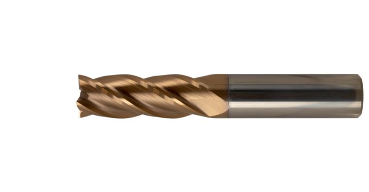 SC end mill TiSiN HA shank 45° Z3 short diameter 12