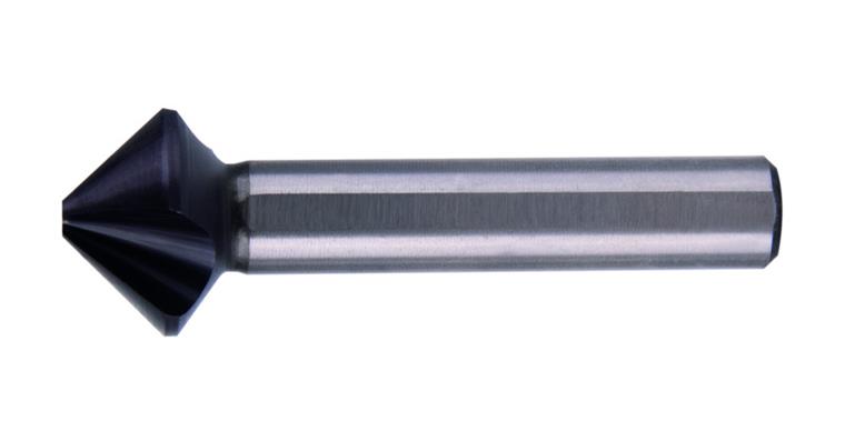 Kegelsenker 90° HSS-TiAlN Form C ungleiche Teilung 3 Spannflächen Ø 16,5 mm