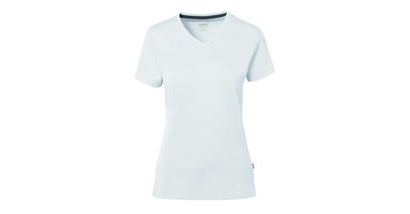 Damen V-Shirt  Cotton Tec weiß Gr. XL