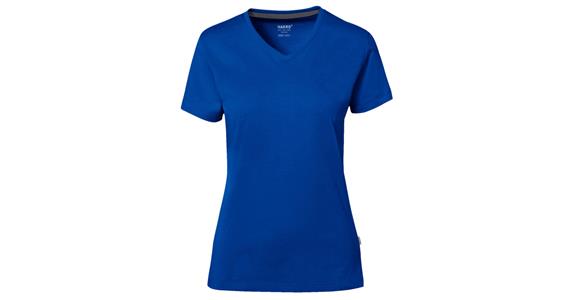 Damen V-Shirt  Cotton Tec royalblau Gr. 3XL