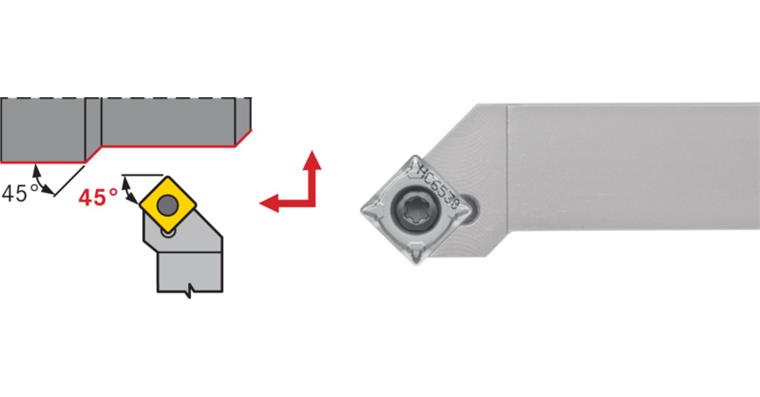 ATORN insert holder, positive SSSCR 0808 D09