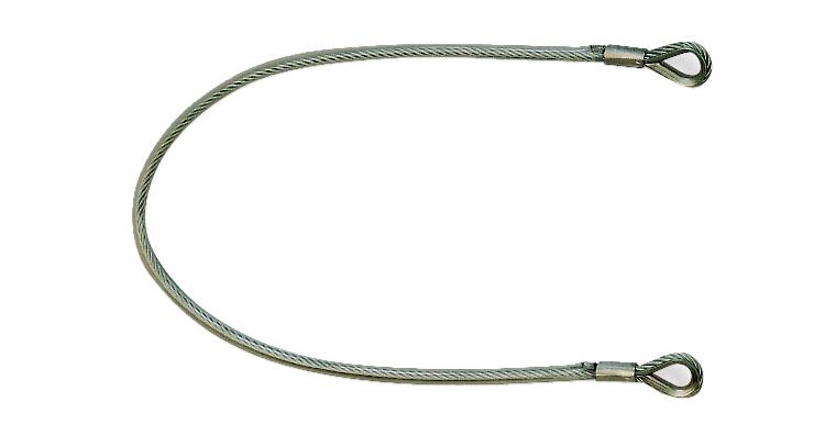 Steel sling 1 metre with plastic protective cover