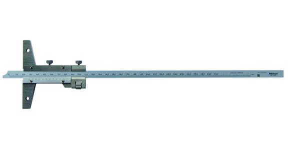 Precision depth callipers 0-150 mm, w. fine adjustment, grad. 0.02 mm