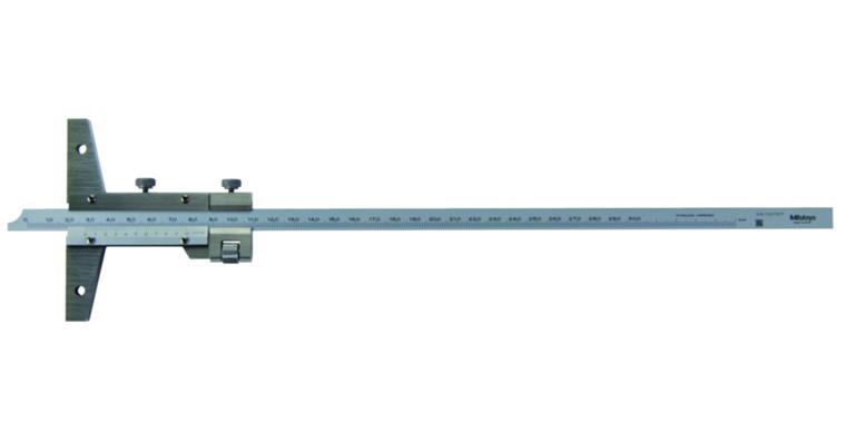Präzisions-Tiefenmessschieber 0-1000 mm mit Feineinstellung Ablesung 0,02mm