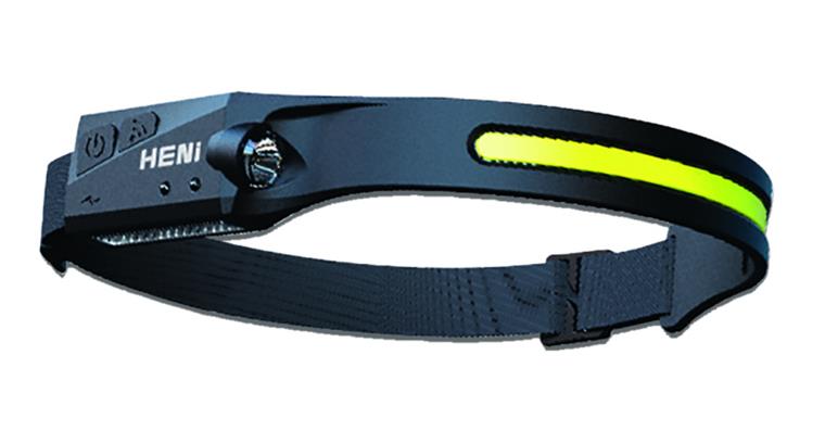 Head lamp with 230 degree illumination and gesture control