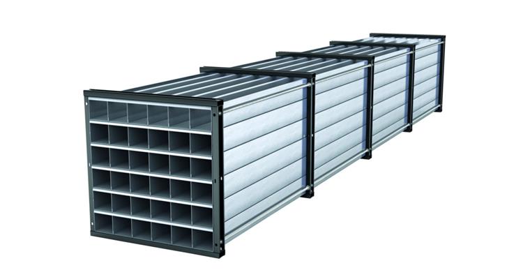 Wabenregal B 1000 x T 6000 x H 1000 mm 36 Fächer