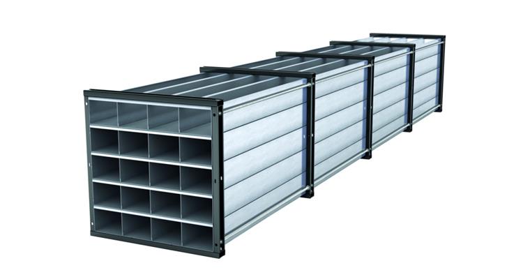 Wabenregal B 1000 x T 6000 x H 1000 mm 20 Fächer