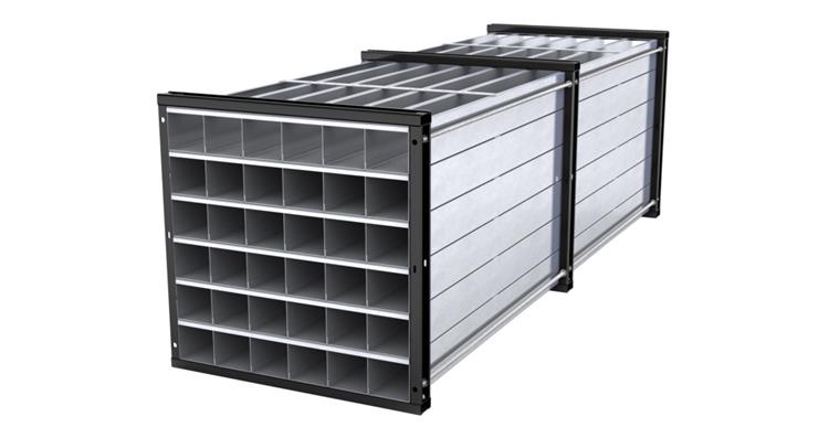 Wabenregal B 1000 x T 3000 x H 1000 mm 36 Fächer
