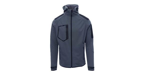 Softshell jacket Extreme steel grey size 4XL