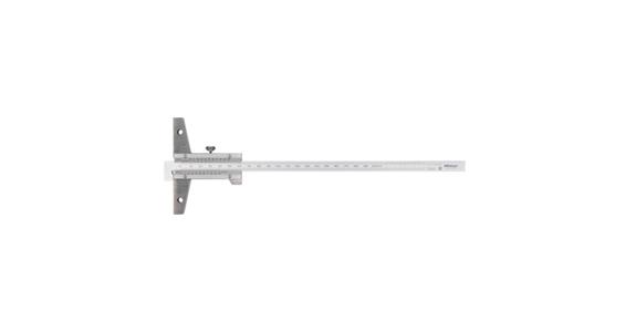 Precision depth callipers 0-200 mm, w. angled depth gauge rod 0.05 mm