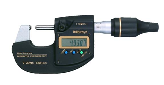 Digitale hochgenaue Bügelmessschraube 0-25 mm mit Datenausgang (mm/inch)
