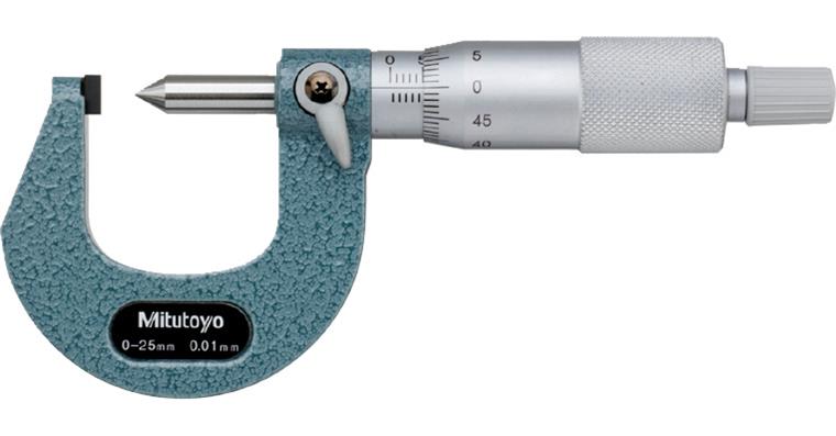 Bügelmessschraube für Crimphöhenmessung 0-25 mm 