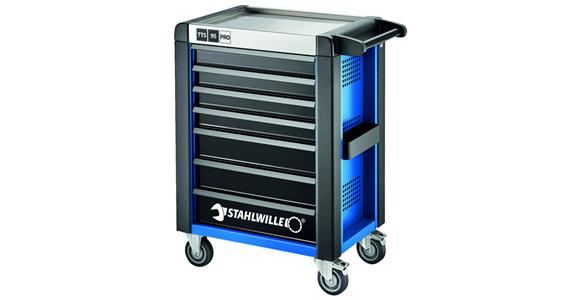 Tool trolley 95/7 Pro 7 drawers 496x827x1020 mm blue, RAL 270 30 35