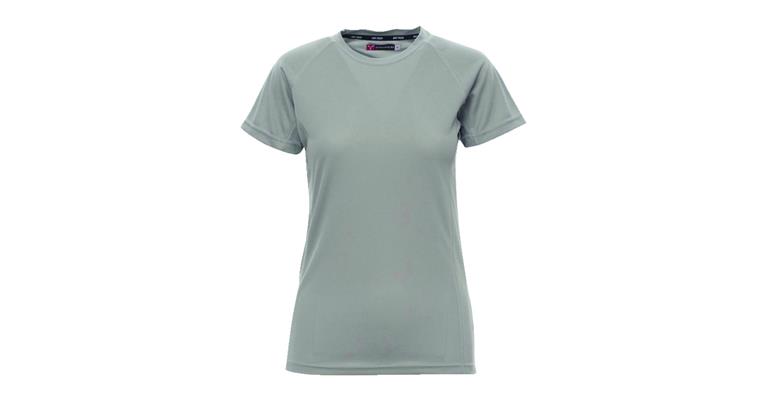 Damen T-Shirt Runner hellgrau Gr. M