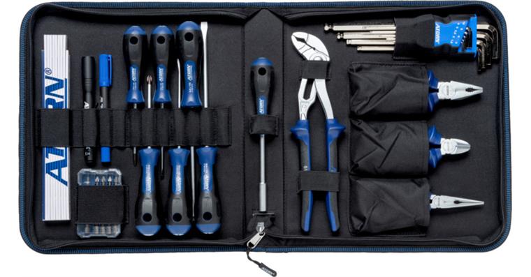 ATORN universal tool kit, 33 pieces in textile zip bag