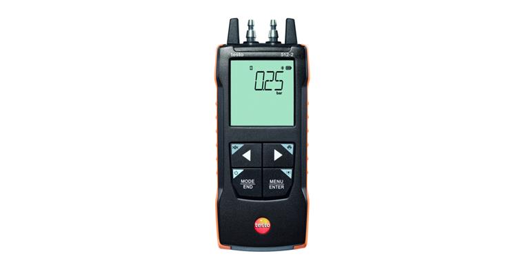 testo 512-2 differential pressure measuring instrument up to 2,000 hPa