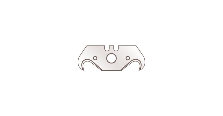 Repl. blades, hook shape for safety knife cat. no. 62035 103+202 pack =10 pieces