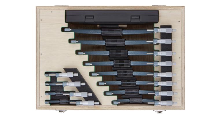 Micrometer set 12 pieces 0-300 mm