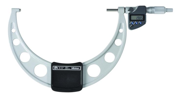 Digimatic 200-225 mm/8-9 inch micrometer with data output