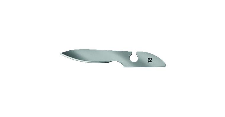 Scalpel blade no. 18 pack=12 pcs