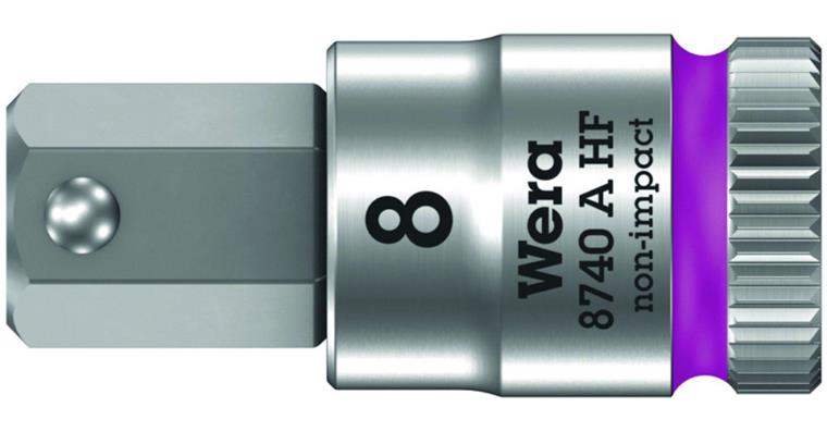 Screwdriver bit 8 mm, 1/4 inch drive HF