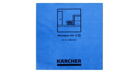 Mikrofasert.Microspun blau VE 10 Stück 37,5 × 38 cm