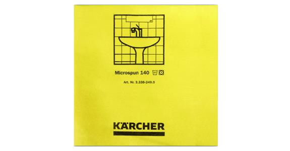 Mikrofasert.Microspun gelb VE 10 Stück 37,5 × 38 cm