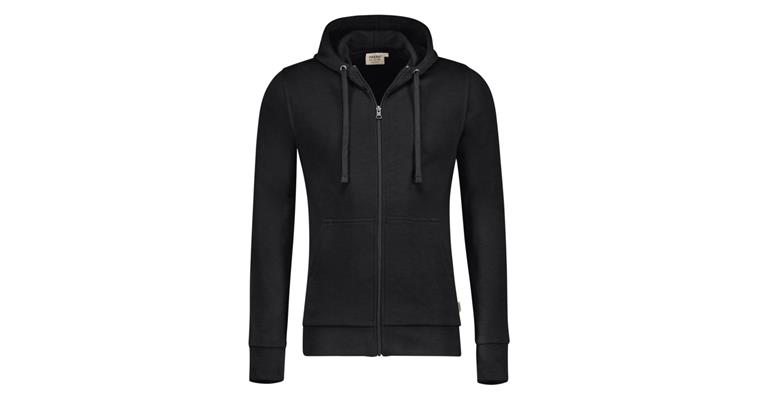 HAKRO Hooded sweat jacket Premium black size 3XL