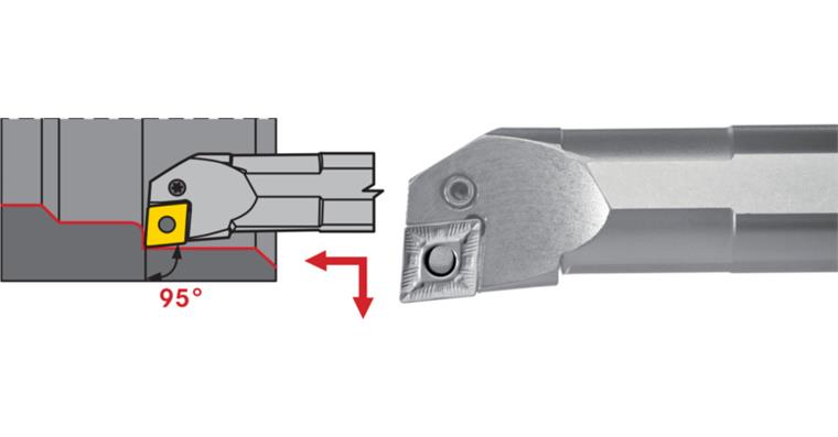 ATORN PCLN Bohrstange Stahl Negativ Rechts S 40 V PCLN R/L 12