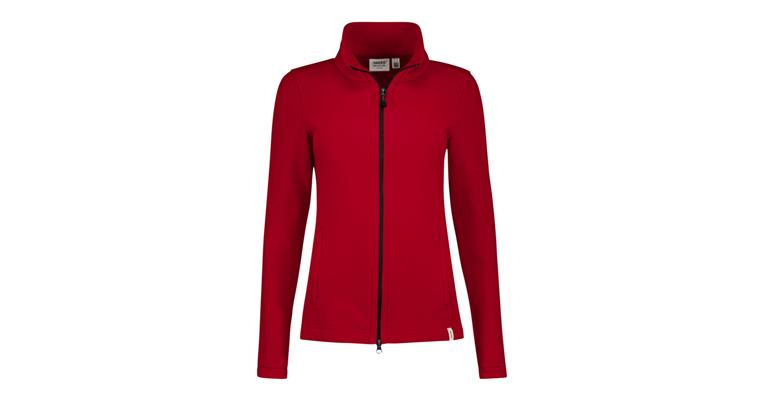 Damen Fleece-Jacke Eco rot Gr. 3XL
