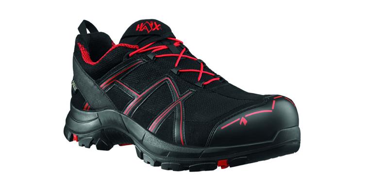 Low-cut safety shoe Black Eagle® 40.1 black-red Low S3 ESD sz.41 (UK 7.5)