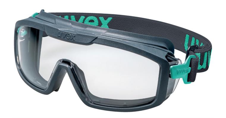 Full-vision goggles i-guard+ planet anthracite/turquoise clear lens