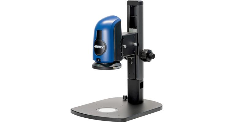 ATORN dig. microscope II w/ stand a. LED incident/transmitted light illumination